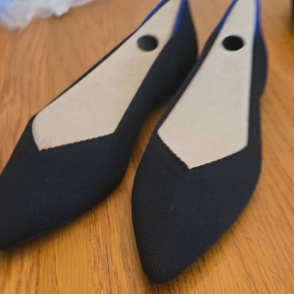 Rothy's Black and Blue Women's Flats